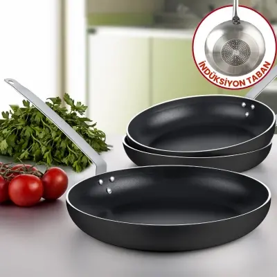 Evren 32 Cm Gusto Dark İndüksiyonlu Maksi Tava